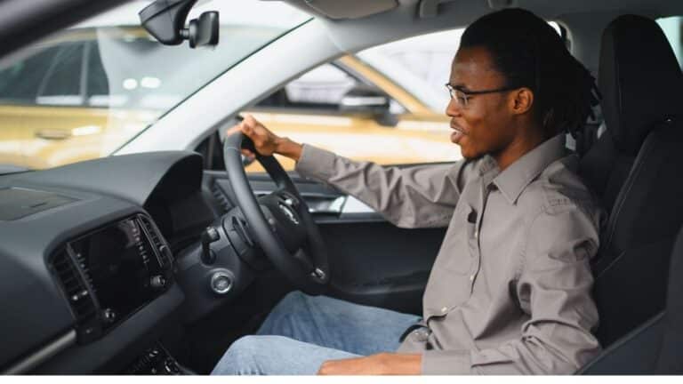 Man test drives a used car for sale in Gauteng