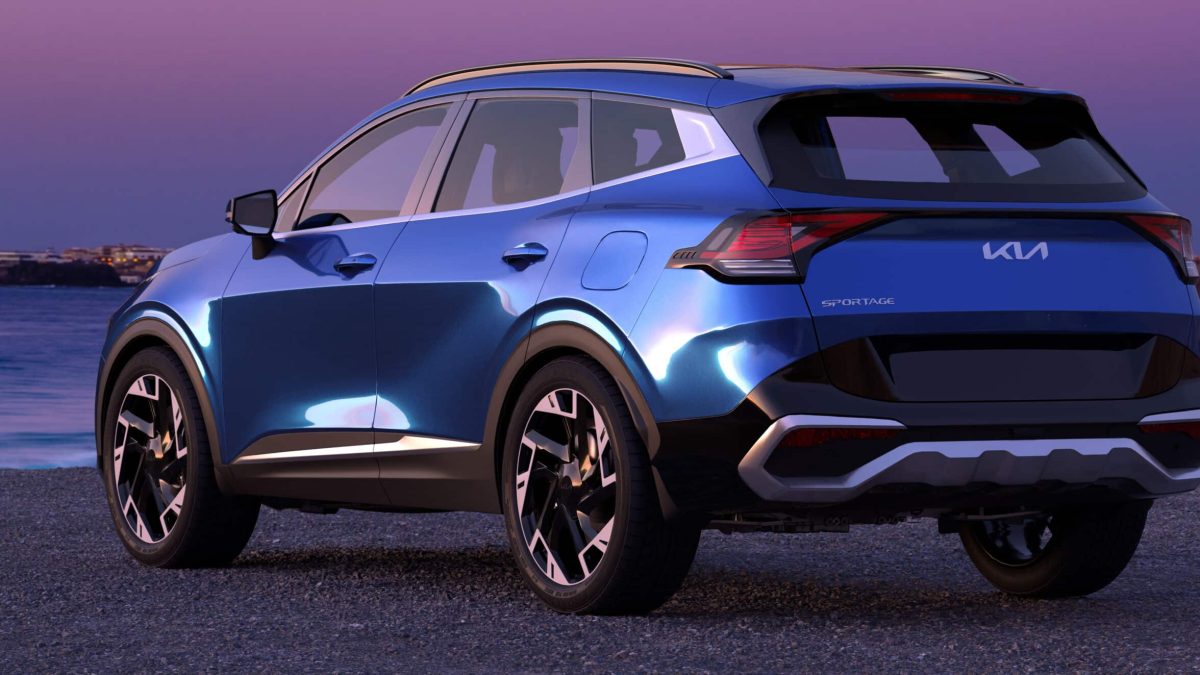 The new Kia Sportage – destined for success Blue KIA sportage parked close to the beach at dusk. Mike Mareen - stock.adobe.com